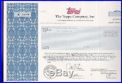 1991 The TOPPS COMPANY, INC. RARE Stock Certificate Uncancelled 10 shares