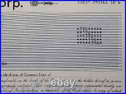1999 Enron Corp Stock Certificate #HC191394 Issued To Ruth Elizabeth Darcy