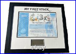 2013 Framed Walt Disney Company Stock Certificate