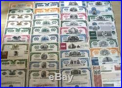 3000 Rare Vintage Pictorial Us Stock Certificates @ $0.075! Best Price Free Ship