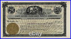 #317 & #318 East Divide Extension Mining Company Consecutive Vintage Stocks