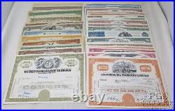 (35) Vintage Stock Certificates 26144