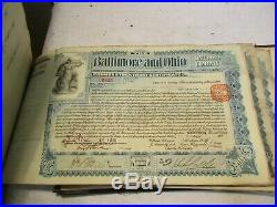 450 1899 to 1901 Baltimore & Ohio RR Common Stock Trust Certificate Ledger NR