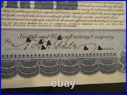 $5,000 Norfolk & Western 1920 Gold Bond issued to past President Lucius Johnson