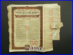 5% $50- Chinese Republic Gold Bond 1925 Not Cancelled 13 Bonds In This Lot