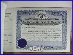 9 BOOKS(+) OF ABOUT 250 STOCK CERTIFICATES MOST ARE UNUSED SOME USED 1950's