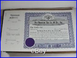 9 BOOKS(+) OF ABOUT 250 STOCK CERTIFICATES MOST ARE UNUSED SOME USED 1950's