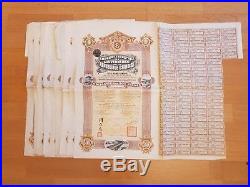 A Lot Of 10 Chinese Bonds Industriel 5% 1914