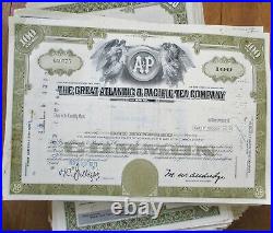 A&P/Wallace-Murray/General Foods/Motor Inn/HoJo 765+ PIECES Stock Certificates