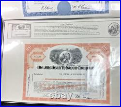 AMAZING SET RAILROAD & OTHER Bond Certificates ea. WithOrig. Header in PORTFOLIO