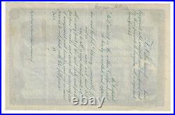 ARIZONA 1886 Tombstone Mill & Mining Company Stock Certificate ABN Pima County