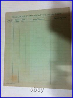 Ahmedabad Jupiter Spin MILL Stock Scrip Share Certificate Revenue Stamp 1935