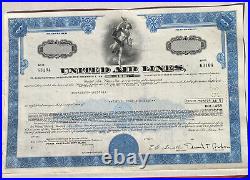 Airline Company Stock Certificates Aviation Collection Set 6 (1950s 1970s)