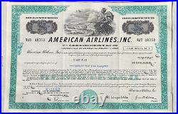 Airline Company Stock Certificates Aviation Collection Set 6 (1950s 1970s)