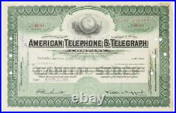 American Telephone Telegraph Company Stock Certificate