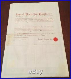 Anerican Express Company Stock Certificate #1333 Signed Well Fargo Holland