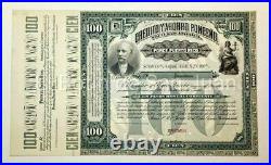 Antique Bank Share / Credito Y Ahorro Ponceño / Ponce Puerto Rico Specimen 1897