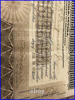 Antique Goldfield Consolidated Mines Company Stock Certificate 1912