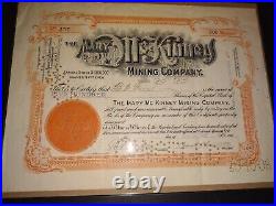 Antique Mining Stock Certificate