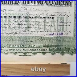 Antique Old Hundred Mining Co Stock Colorado Red Mountain District 1909