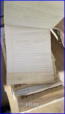 Antique Santa Maria Club Co. Stock Certificate Lot of 80 Historical Certificates