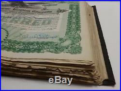 Antique stock certificate book of 238 Peters Home Building Company