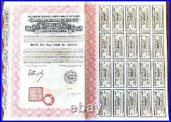 B9046, China 8% Lung-Tsing-U-Hai Railway Bond, 500 Frances Loan 1925