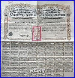 B9611, Rare Super PetChili Gold Loan, 20 Pounds Bond 5.5%, China 1913