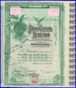 Banco Central Mexicano 1908 = Blueberry