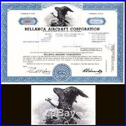 Bellanca Aircraft Corporation 1981 Stock Certificate