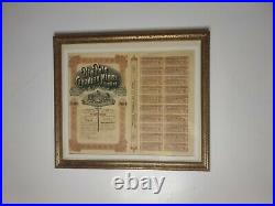 Big Pete Canadian Mines Limited Stock Certificate Framed Ready to Hang Man Cave