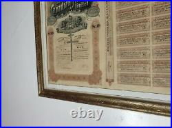 Big Pete Canadian Mines Limited Stock Certificate Framed Ready to Hang Man Cave