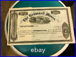 # Blank Michigan the Henwood Mines Stock Certificate #133 1860s