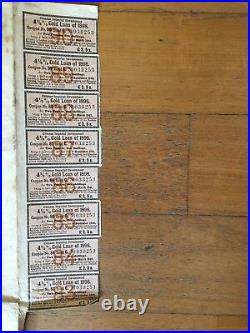 CHINA GOVERNMENT 1898 £100 GOLD LOAN BOND +COUPONS by HSBC UNCANCELLED-NO HOLES