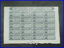 CHINESE ENGINEERING and MINING UNISSUED RESERVE STOCK FOR 8 SHARES 1908