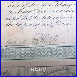 CONFEDERATE CSA Bond $1000 LOAN SIGNED Robert O. Tyler Civil War FEB 17 1864 VA
