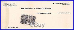 CRIPPLE CREEK GOLD MINING DISTRICT stock certificate DIAMOND R MINING CO 1901
