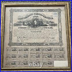 CSA Confederate States $500 Bond Civil War Loan April 12. 1862 Authentic
