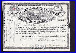 Calaveras County California Gold Mining Operation 1880