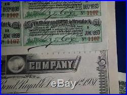 Carthage & Adirondack Railway Co 1883 4% Payable In Us Gold Coin Bearer Bond Nr