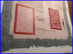 China 1910 Tientsin Pukow Railway 20 Sterling Coupons NOT CANCELLED Bond Loan