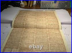 China 1913 Chinese Reorganisation 505 FRS Gold Bond, 43 Coupons Uncanceled. VG