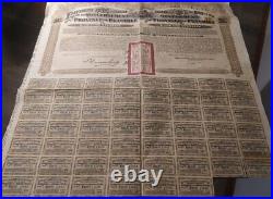 China 1913 Government Province Petchili 20 Pounds GOLD Coupons Bond Loan Share