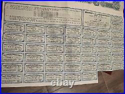 China 1913 Lung Tsing U Hai Railway Super Petchili 20 Sterling Coupons Bond Loan