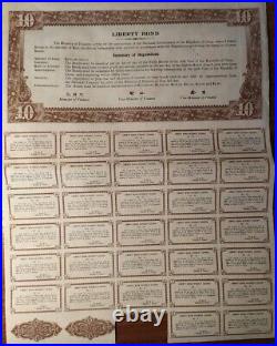 China 1937 Liberty Escalera Set 1000 100 50 10 5 Dollars Bonds Loan