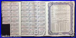 China 1940 29th Year Reconstruction Gold Bond US$50 with Coupons