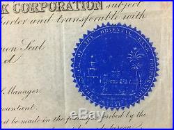 China Chinese 1860 Oriental Bank Corporation Share Certificate