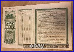 China Chinese Government 1911 Tientsin Pukow Railway Bond for £100 Uncancelled