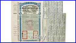China Chinese Government 1913 £20 Lung Tsing U Hai Bond Loan With 42 Coupons