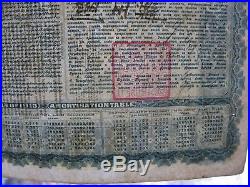 China Chinese Government Reorganisation Gold Loan Certificate 100 Pounds of 1913